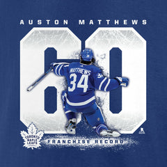 Auston Matthews Toronto Maple Leafs Fanatics Big & Tall Goal Record T-Shirt - Blue | Fanatics on sale