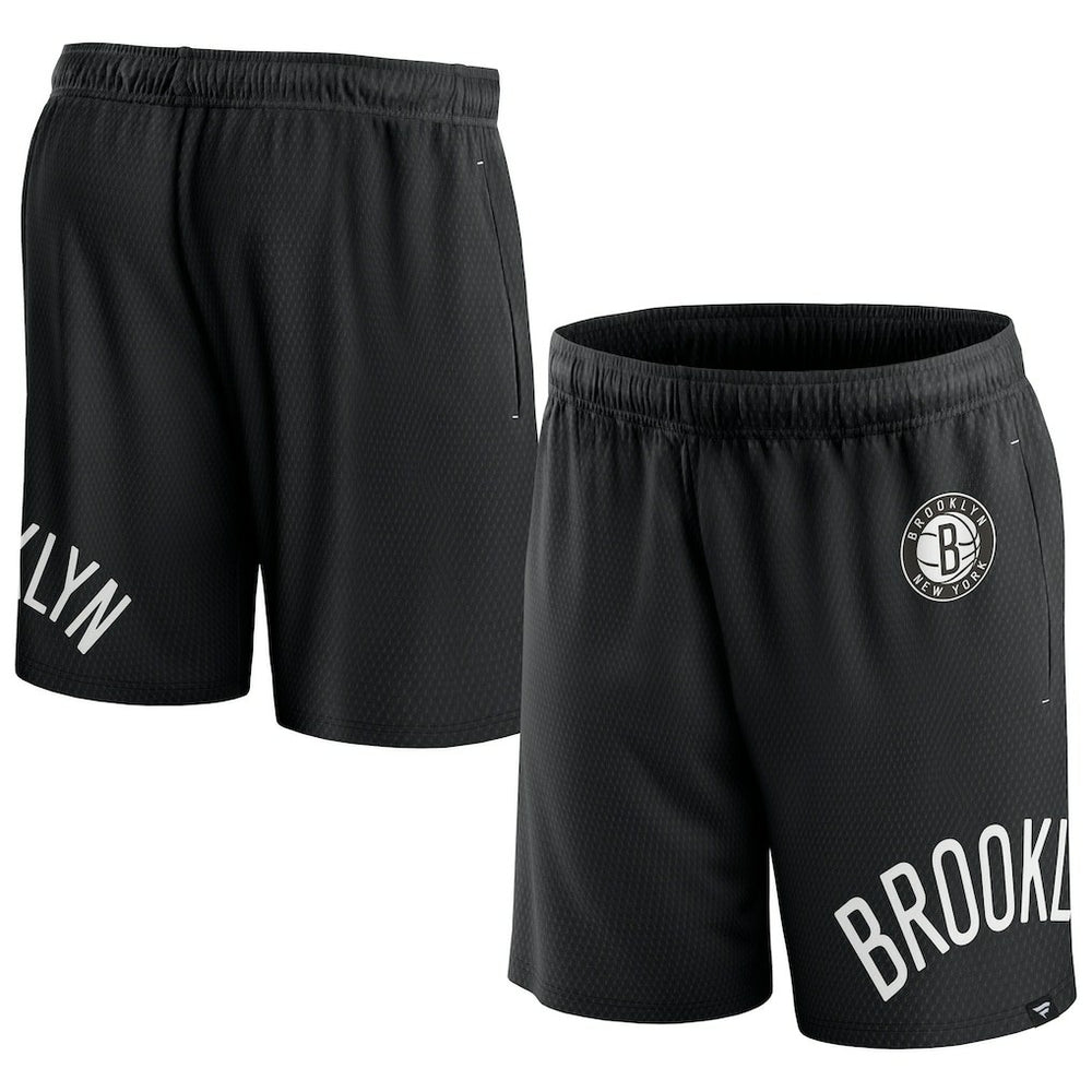 Fanatics Brooklyn Nets Free Throw Mesh Shorts Black