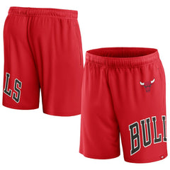 Fanatics Chicago Bulls Free Throw Mesh Shorts Red