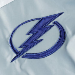 Tampa Bay Lightning Tommy Hilfiger Women's Staci Half-Zip Windbreaker Jacket - Blue/Silver | NHL Clearance