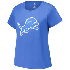Aidan Hutchinson Detroit Lions Women's Plus Size Fair Catch Name & Number Scoop Neck T-Shirt - Blue - NFL