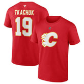 Matthew Tkachuk Calgary Flames Fanatics Authentic Stack Name & Number T-Shirt - Red | Fanatics sale