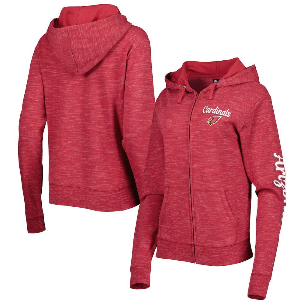 Arizona Cardinals New Era Women's Reverse Full-Zip Hoodie - Cardinal - NFL