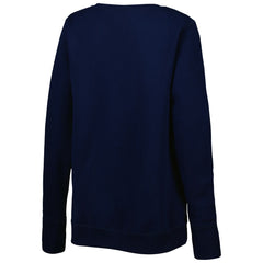 Tennessee Titans Cuce Women's Deep V-Neck Pullover Sweatshirt - Navy - NFL