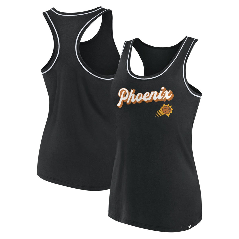 Fanatics Phoenix Suns Women's Wordmark Logo Racerback Tank Top Black