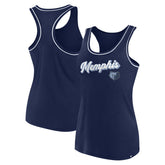 Fanatics Memphis Grizzlies Women's Wordmark Logo Racerback Tank Top Navy