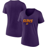 Fanatics Phoenix Suns Women's Hometown Collection On Fire V-Neck T-Shirt Purple