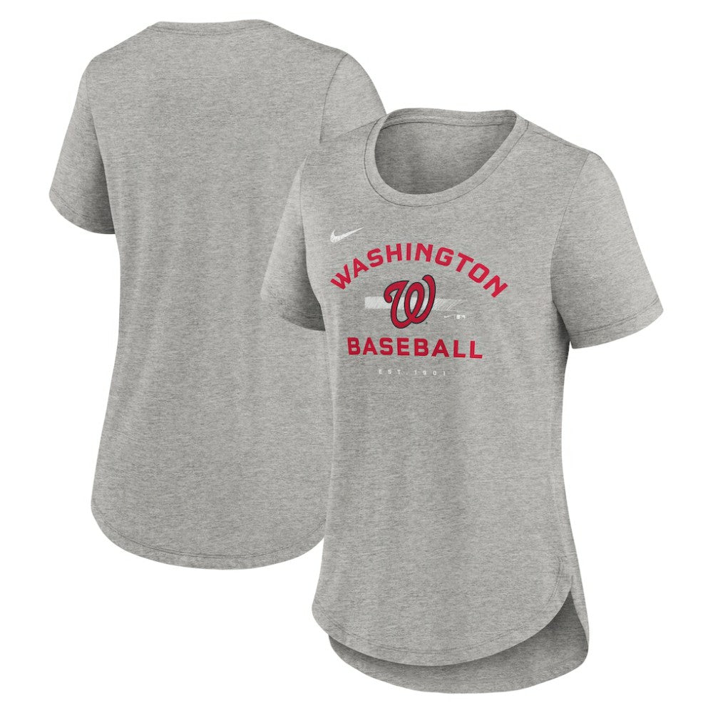 Washington Nationals Nike Women's Hot Prospect Tri-Blend T-Shirt Discount