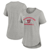 Washington Nationals Nike Women's Hot Prospect Tri-Blend T-Shirt Discount