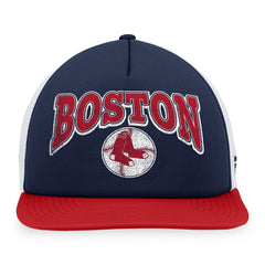 Boston Red Sox Fanatics Heritage Foam Front Trucker Snapback Hat Discount