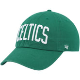 47 brand Boston Celtics '47 Clean Up Wordmark Adjustable Hat Kelly Green