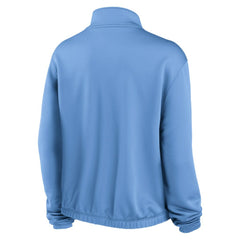 Minnesota Twins Nike Women's Rewind Splice Half-Zip Semi-Cropped Bubble Hem Sweatshirt Online