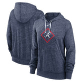 Atlanta Braves Nike Women's Diamond Icon Gym Vintage Lightweight Hooded Top Online