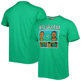Randall Cunningham & Reggie White Philadelphia Eagles Homage Unisex NFL Jam Retired Tri-Blend T-Shirt - Heather Kelly Green - NFL