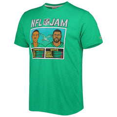 Randall Cunningham & Reggie White Philadelphia Eagles Homage Unisex NFL Jam Retired Tri-Blend T-Shirt - Heather Kelly Green - NFL
