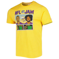 Randy Moss & Daunte Culpepper Minnesota Vikings Homage Unisex NFL Jam Retired Tri-Blend T-Shirt - Heather Gold - NFL