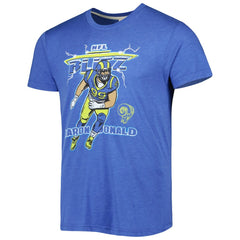Aaron Donald Los Angeles Rams Homage Unisex NFL Blitz Player Tri-Blend T-Shirt - Heather Royal - NFL