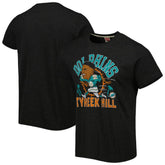Tyreek Hill Miami Dolphins Homage Unisex Caricature Player Tri-Blend T-Shirt - Heather Black - NFL