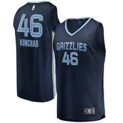 Fanatics John Konchar Memphis Grizzlies Fast Break Replica Jersey Icon Edition Navy