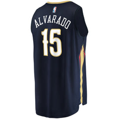 Fanatics Jose Alvarado New Orleans Pelicans Fast Break Replica Jersey Icon Edition Navy