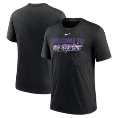 Colorado Rockies Nike Home Spin Tri-Blend T-Shirt Outlet