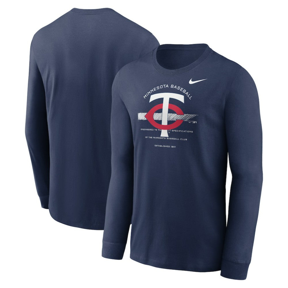 Minnesota Twins Nike Over Arch Performance Long Sleeve T-Shirt Near Me