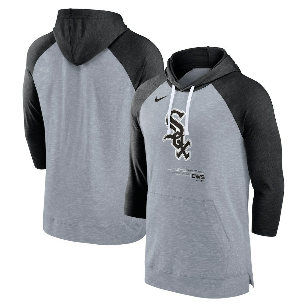 Chicago White Sox Nike Baseball Raglan 3/4-Sleeve Pullover Hoodie Near Me