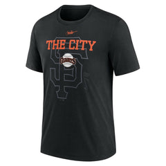 San Francisco Giants Nike Rewind Retro Tri-Blend T-Shirt for sale