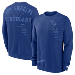 Los Angeles Dodgers Nike Statement Ball Game Fleece Pullover Sweatshirt Near Me