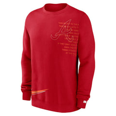 Atlanta Braves Nike Statement Ball Game Fleece Pullover Sweatshirt for sale