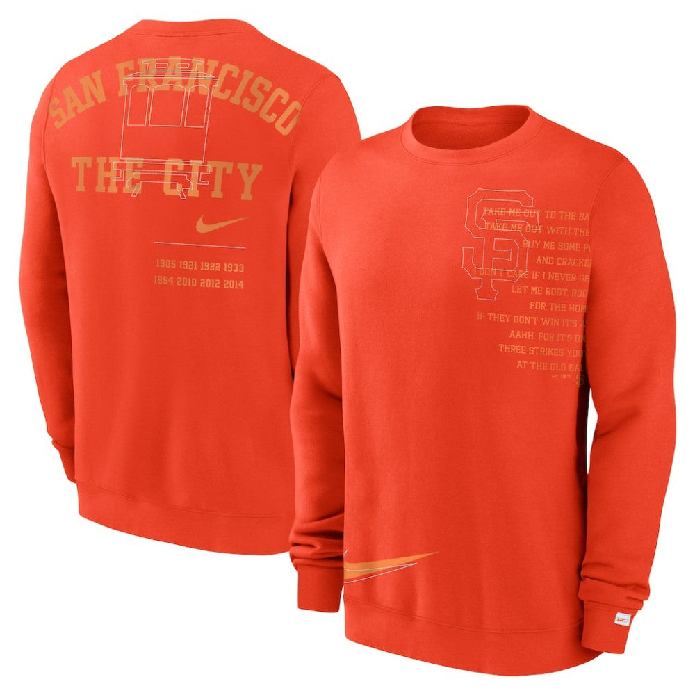 San Francisco Giants Nike Statement Ball Game Fleece Pullover Sweatshirt for sale