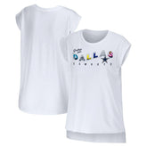 Dallas Cowboys WEAR by Erin Andrews Women's Greetings From Muscle T-Shirt - White - NFL