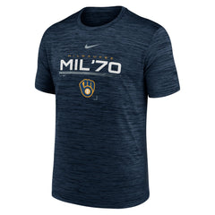 Milwaukee Brewers Nike Wordmark Velocity Performance T-Shirt Outlet