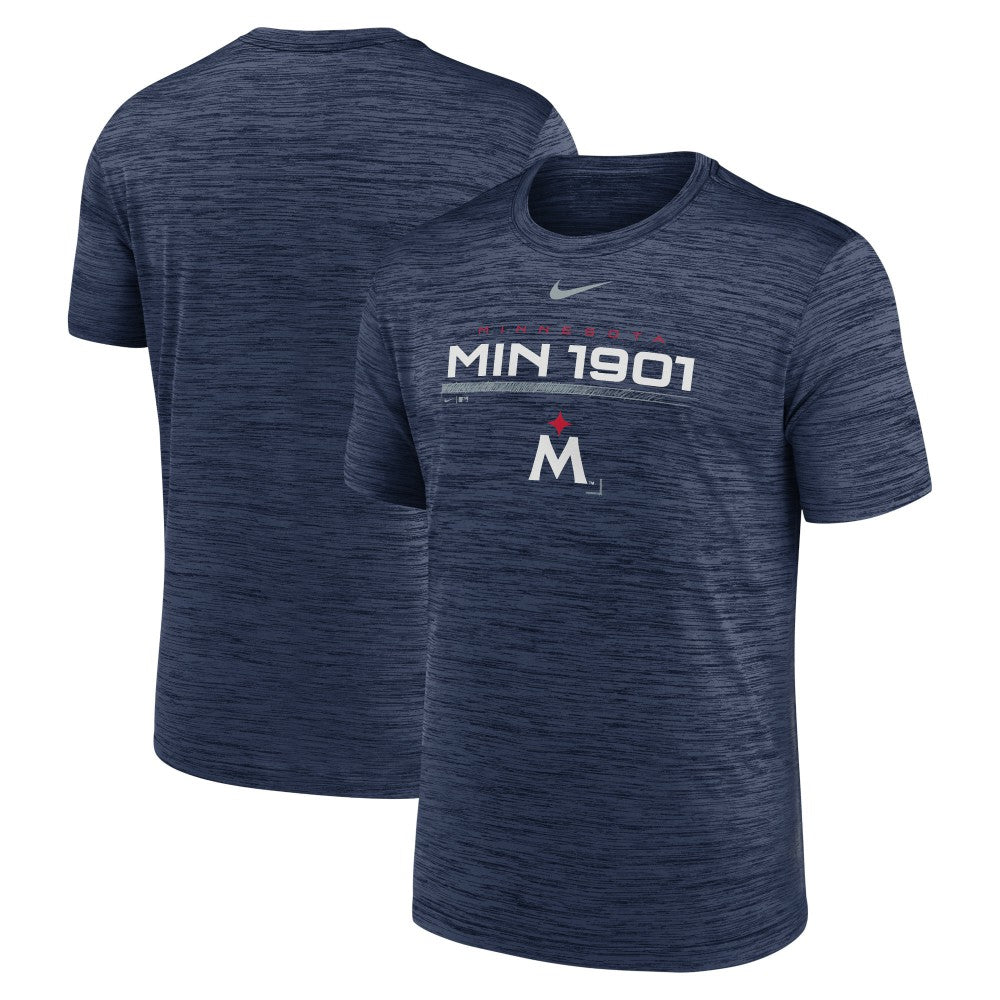 Minnesota Twins Nike Wordmark Velocity Performance T-Shirt Discount