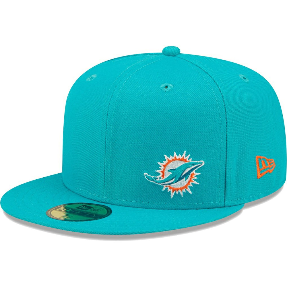 Miami Dolphins New Era Flawless 59FIFTY Fitted Hat - Aqua - NFL