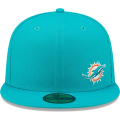 Miami Dolphins New Era Flawless 59FIFTY Fitted Hat - Aqua - NFL