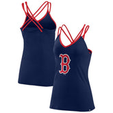Boston Red Sox Fanatics Women's Barrel It Up Cross Back V-Neck Tank Top for sale