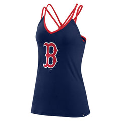 Boston Red Sox Fanatics Women's Barrel It Up Cross Back V-Neck Tank Top for sale