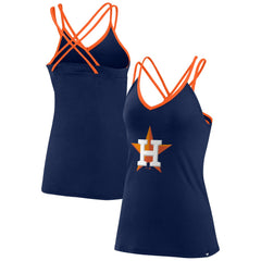 Houston Astros Fanatics Women's Barrel It Up Cross Back V-Neck Tank Top Discount