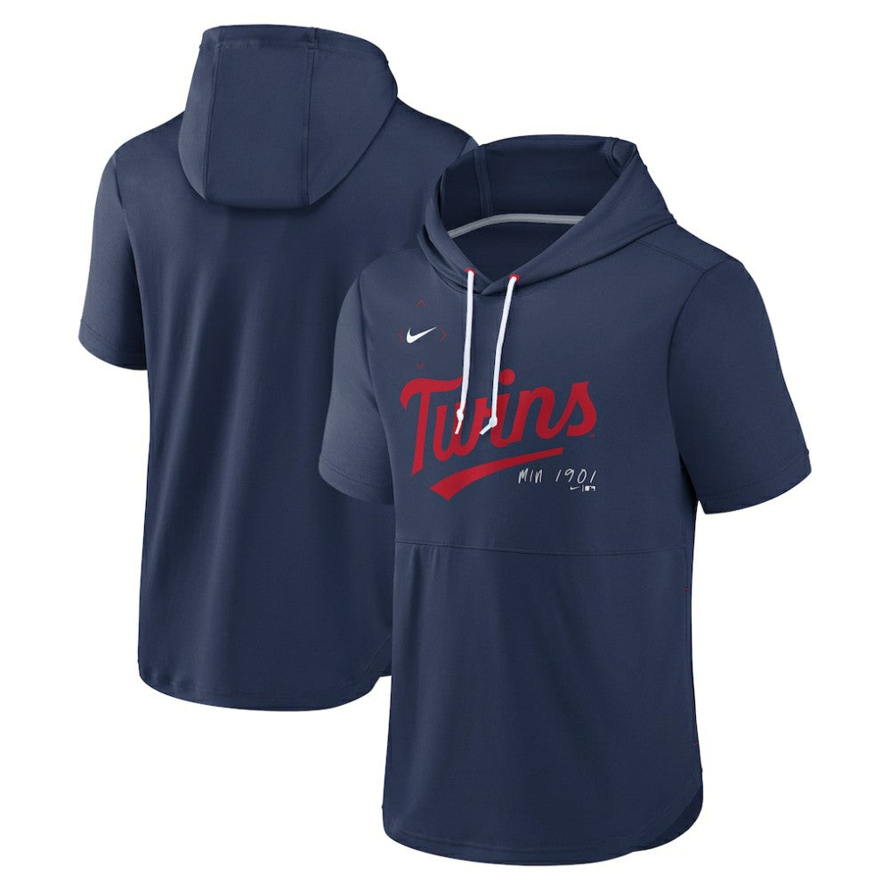 Minnesota Twins Nike Springer Short Sleeve Team Pullover Hoodie Near Me