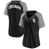 Chicago White Sox Fanatics Women's Ultimate Style Raglan V-Neck T-Shirt Near Me