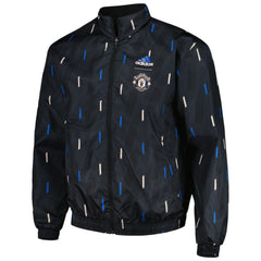 Adidas - Manchester United 2022/23 On-Field Team Logo Anthem Reversible Full-Zip Jacket - Black