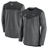 Miami Marlins Nike Authentic Collection Game Time Performance Half-Zip Top Sale