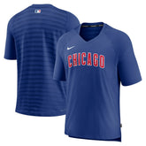Chicago Cubs Nike Authentic Collection Pregame Raglan Performance V-Neck T-Shirt Near Me
