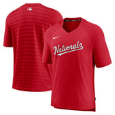 Washington Nationals Nike Authentic Collection Pregame Raglan Performance V-Neck T-Shirt Sale