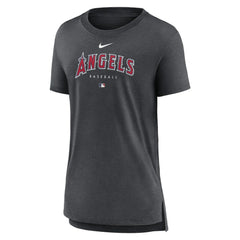 Los Angeles Angels Nike Women's Authentic Collection Early Work Tri-Blend T-Shirt for sale