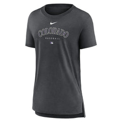 Colorado Rockies Nike Women's Authentic Collection Early Work Tri-Blend T-Shirt Sale