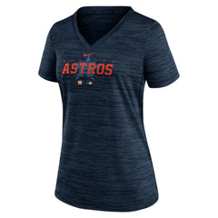 Houston Astros Nike Women's Authentic Collection Velocity Practice Performance V-Neck T-Shirt Near Me