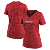 St. Louis Cardinals Nike Women's Authentic Collection Velocity Practice Performance V-Neck T-Shirt for sale