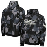 Arizona Cardinals The Wild Collective Camo Pullover Hoodie - Black - NFL